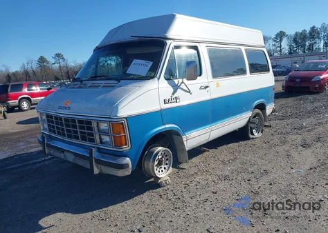 1985 Dodge Ram Wagon B150 из США, поврежденный, VIN 2B4HB11T9FK207910